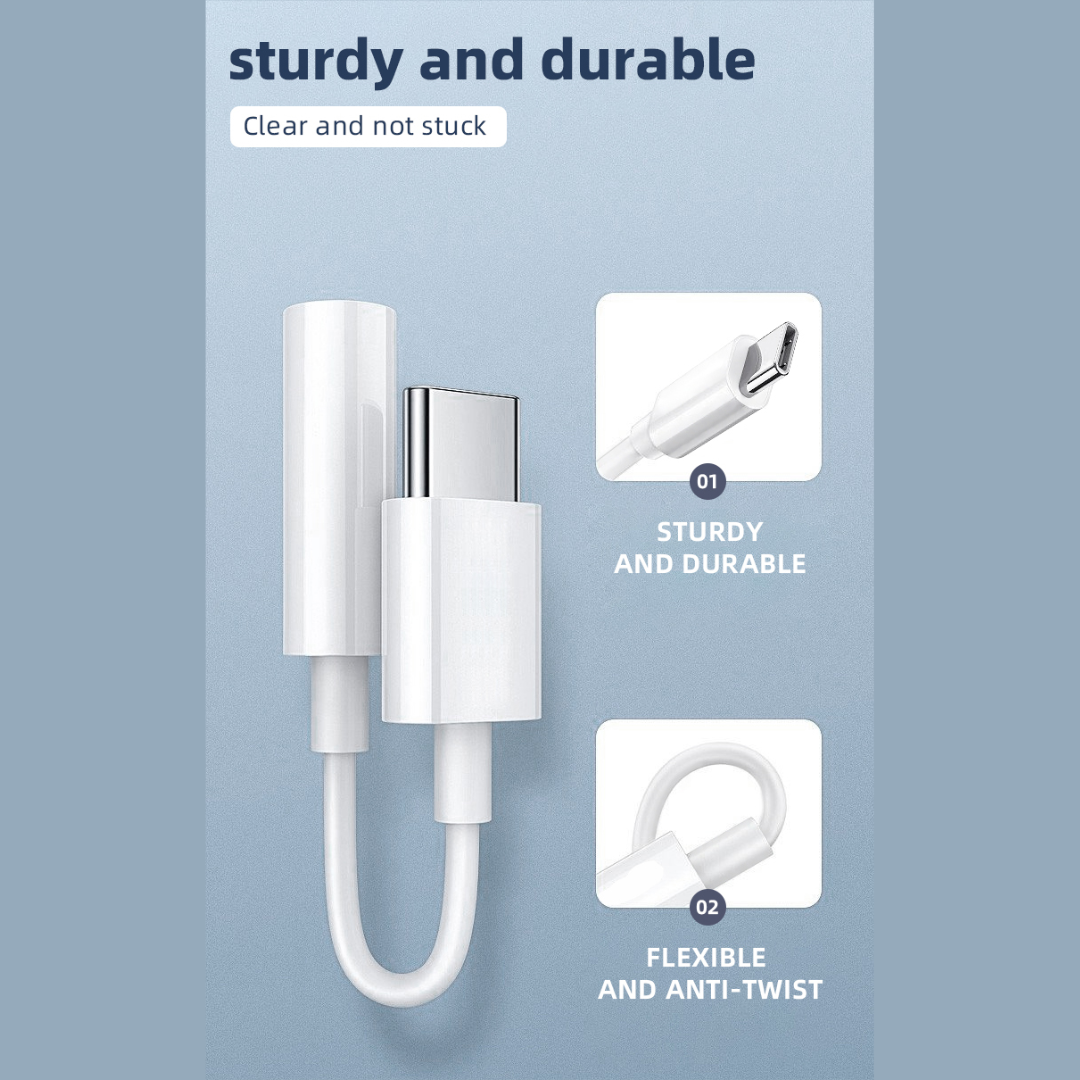 Adaptador De Audio Usb Tipo C A Jack De Entrada 3.5mm-5