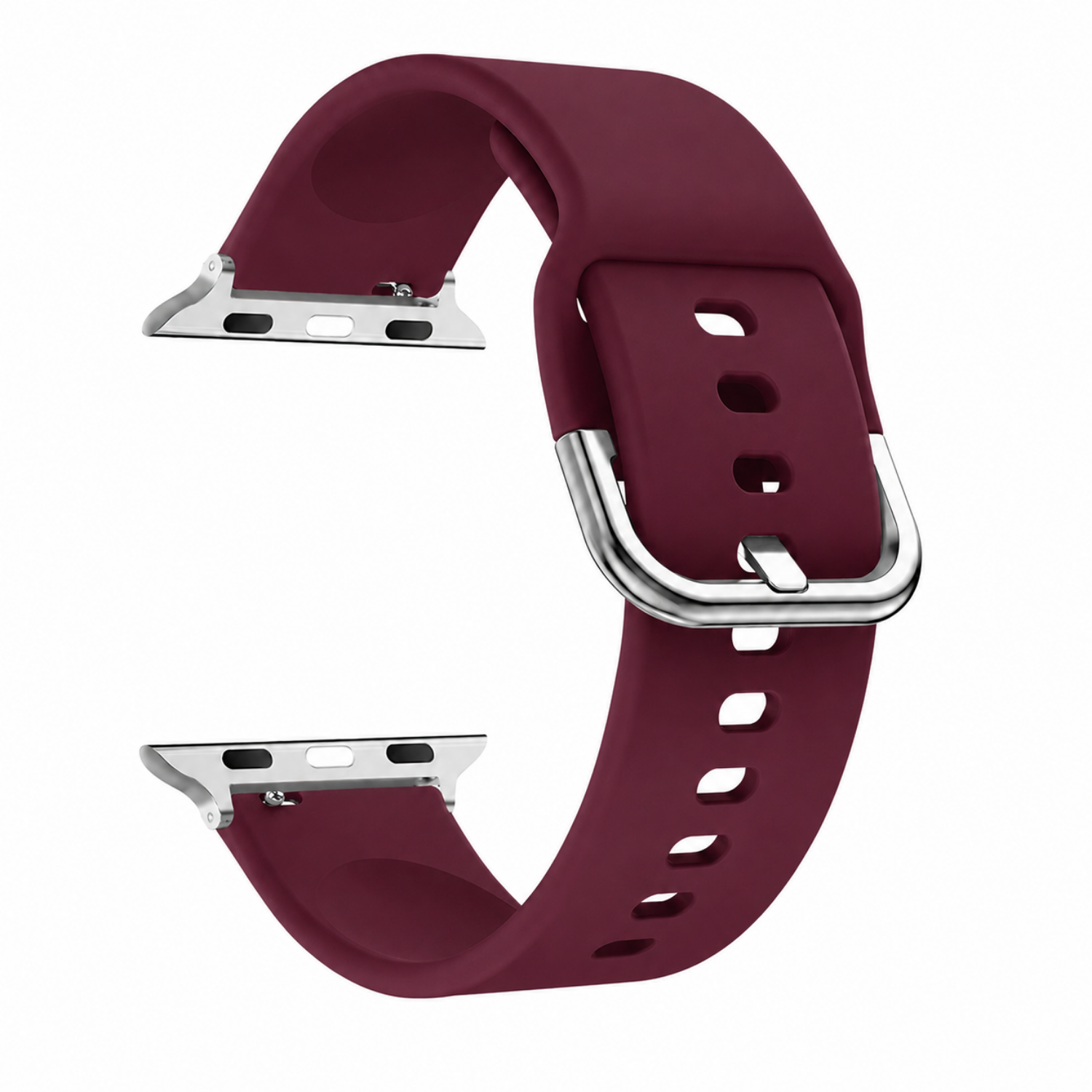 Correas Apple Watch Serie 12 - 46MM - Silicona Con Hebilla-0
