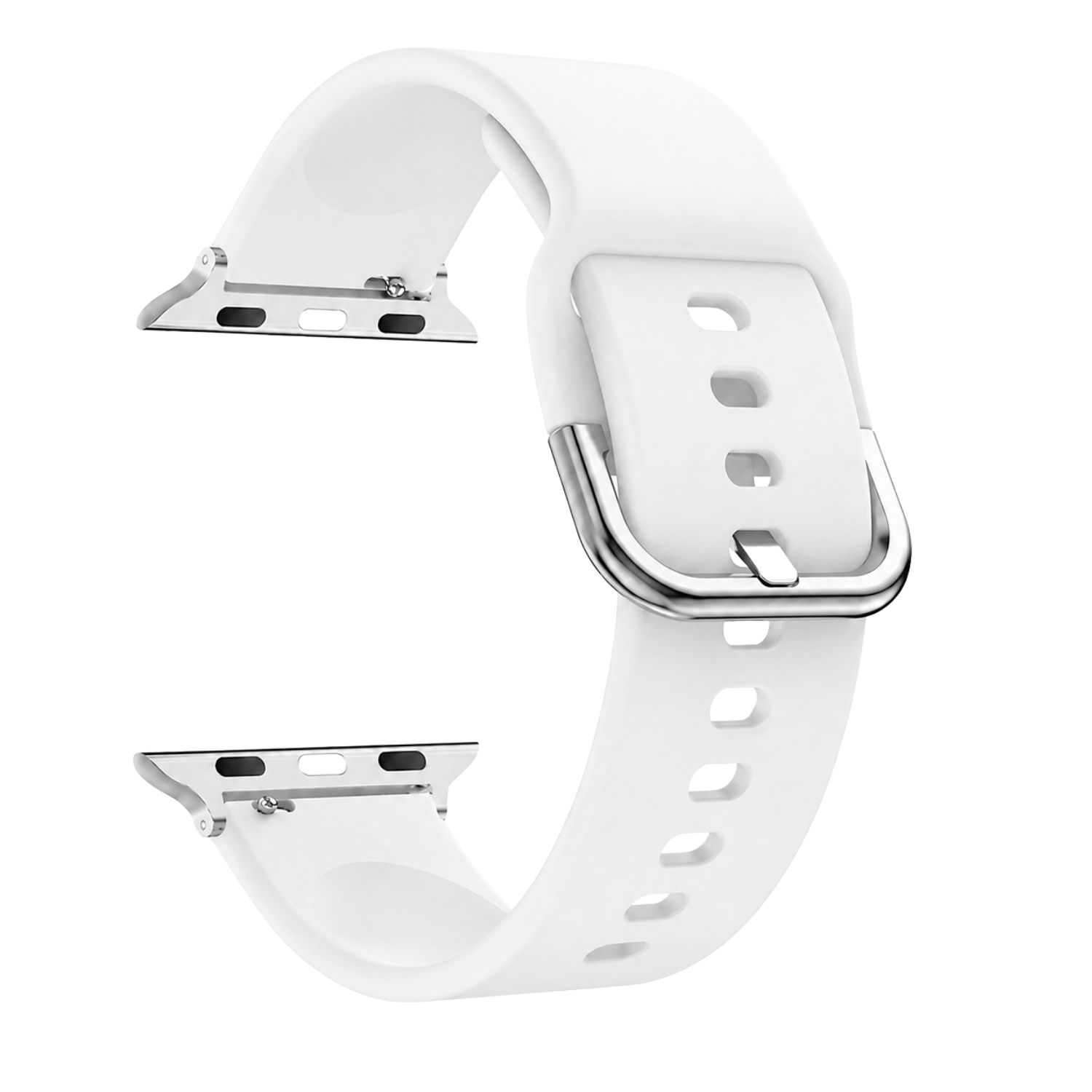Correas Apple Watch Serie 12 - 46MM - Silicona Con Hebilla-0