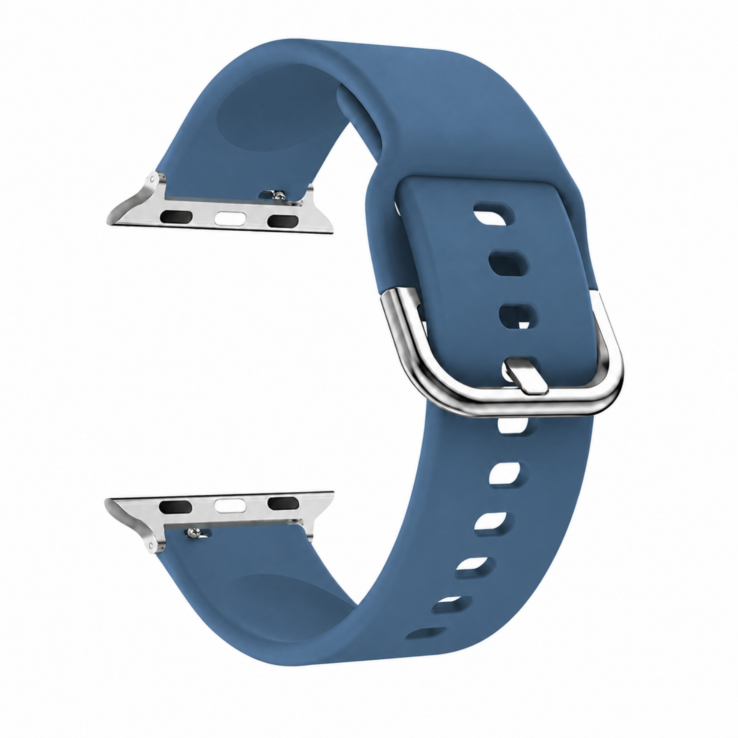 Correas Apple Watch Serie 12 - 46MM - Silicona Con Hebilla-0