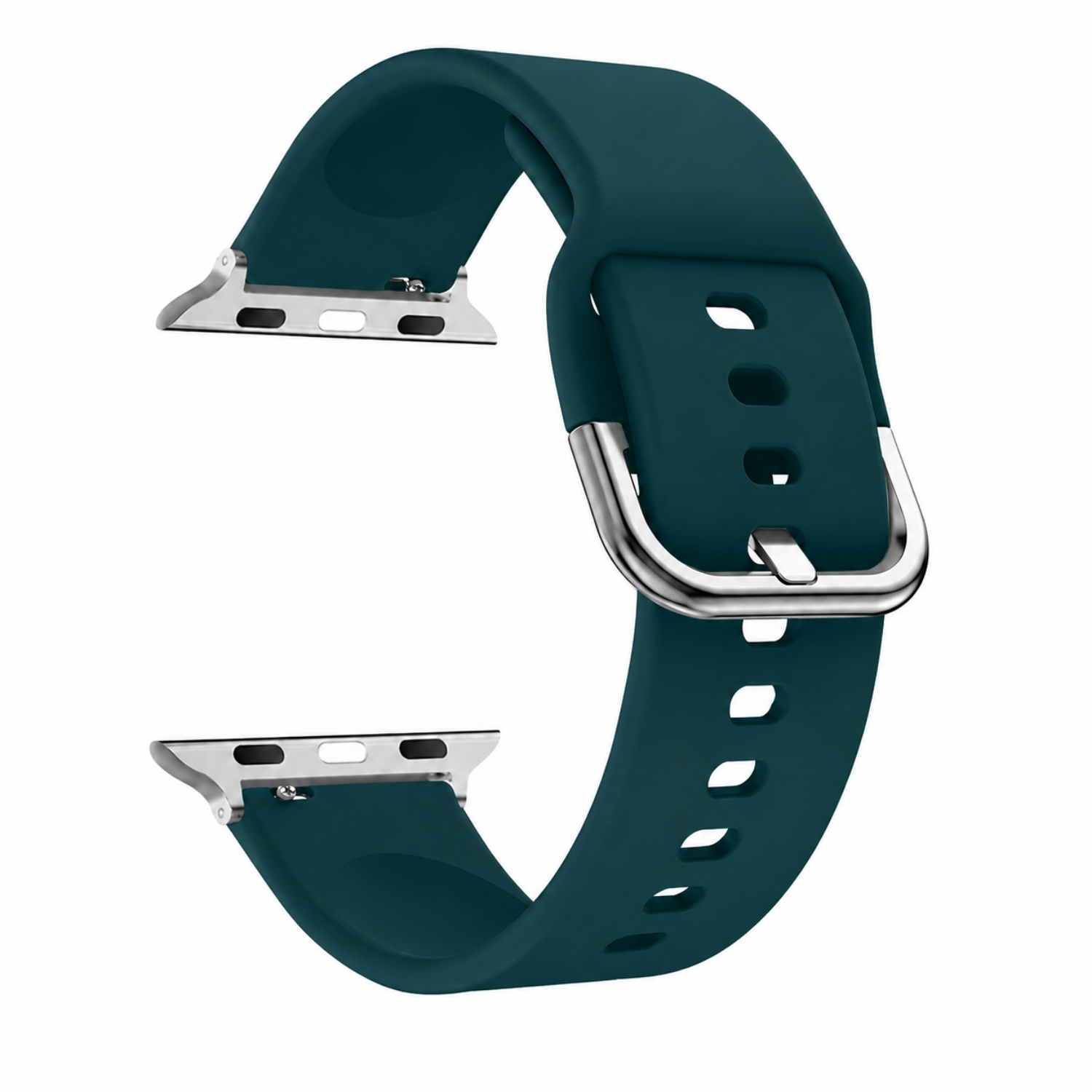 Correas Apple Watch Serie 12 - 46MM - Silicona Con Hebilla-0