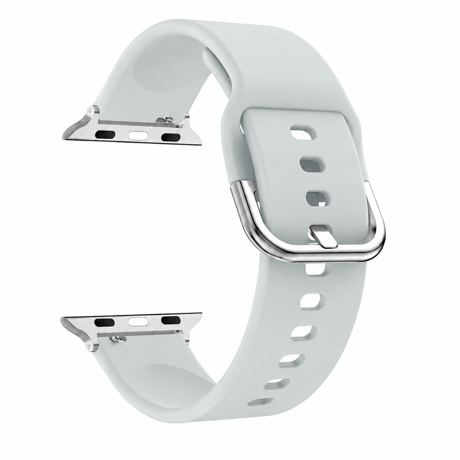 Correas Apple Watch Serie 12 - 46MM - Silicona Con Hebilla-0