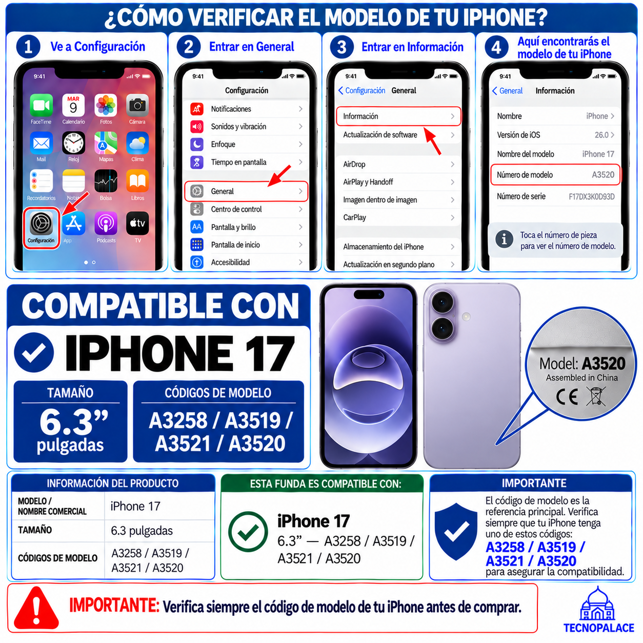 Carcasa Para iPhone 17 - MagSafe + Protector Cámara-1