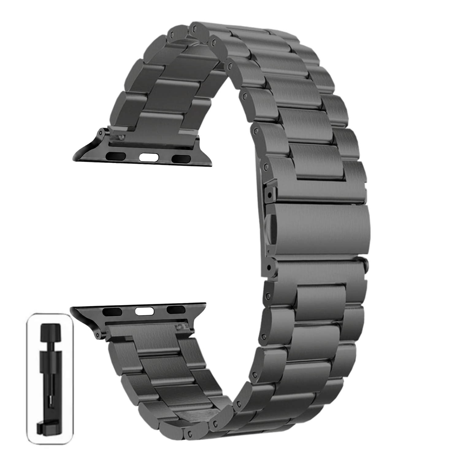 Correas Para Apple Watch Serie 6 - 44MM - Metálicas Eslabón-0