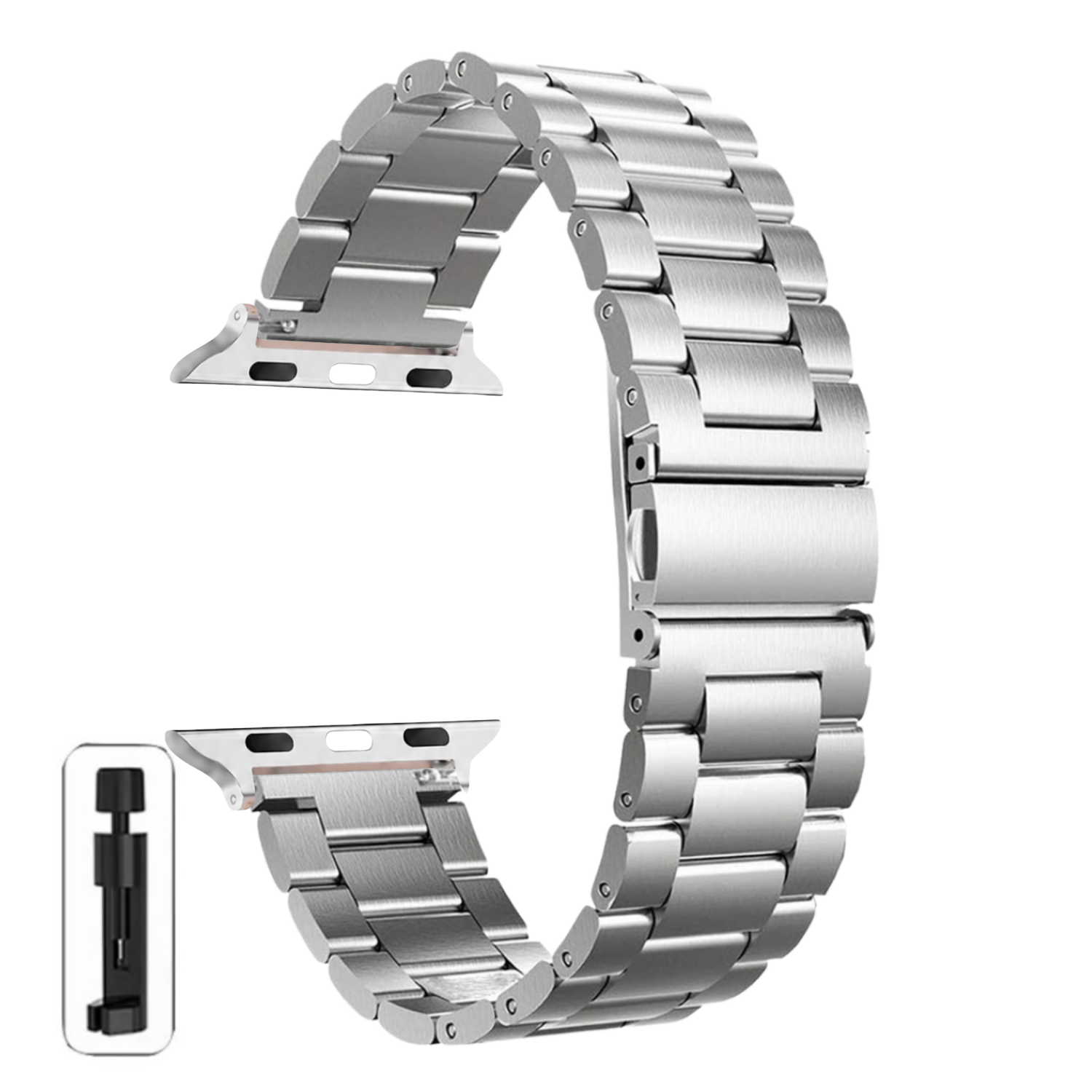 Correas Para Apple Watch Serie 6 - 44MM - Metálicas Eslabón-0