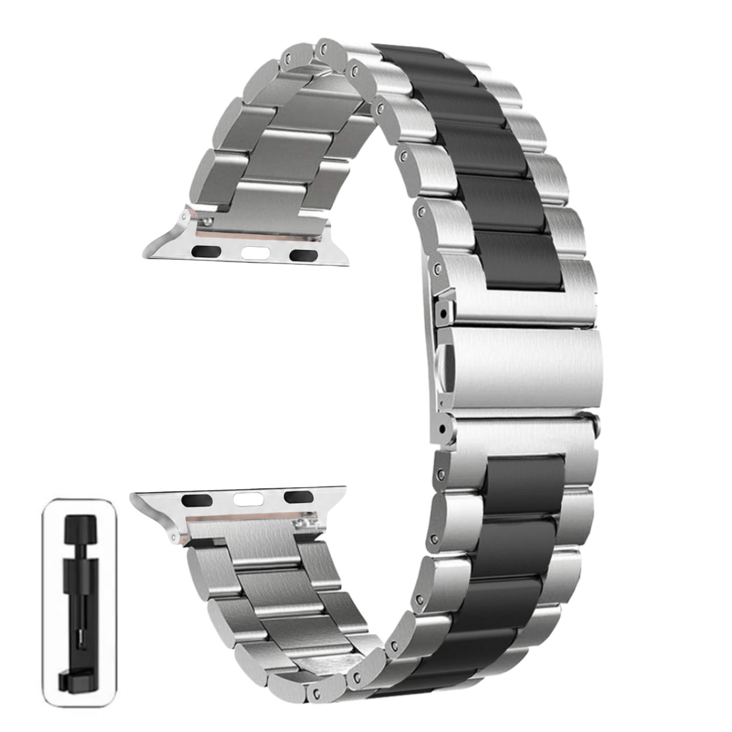Correas Para Apple Watch Serie 6 - 44MM - Metálicas Eslabón-0