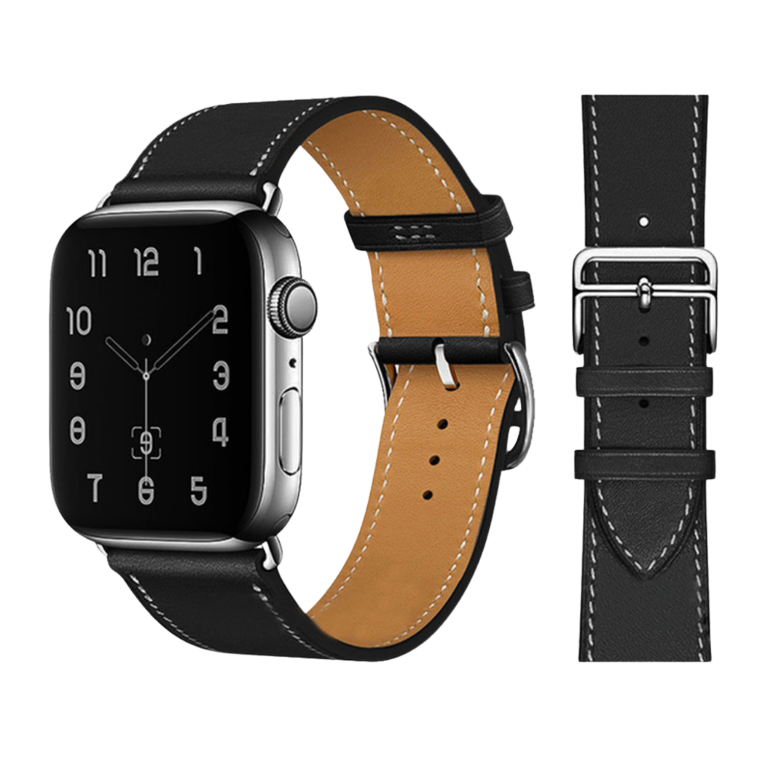 Correa Para Apple Watch 42/44/45/46/49 EcoCuero Tradicional-0