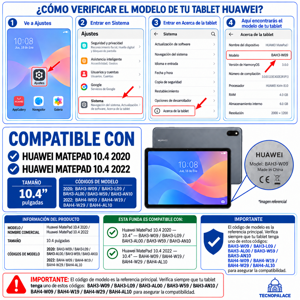 Funda Teclado Mouse Para Huawei MatePad 10.4" - 2020-1