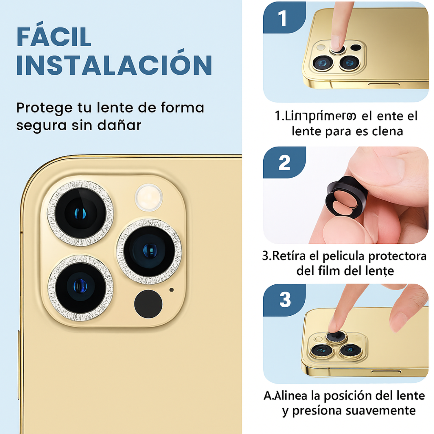 Protector De Camara Para Iphone 13/13Mini-2