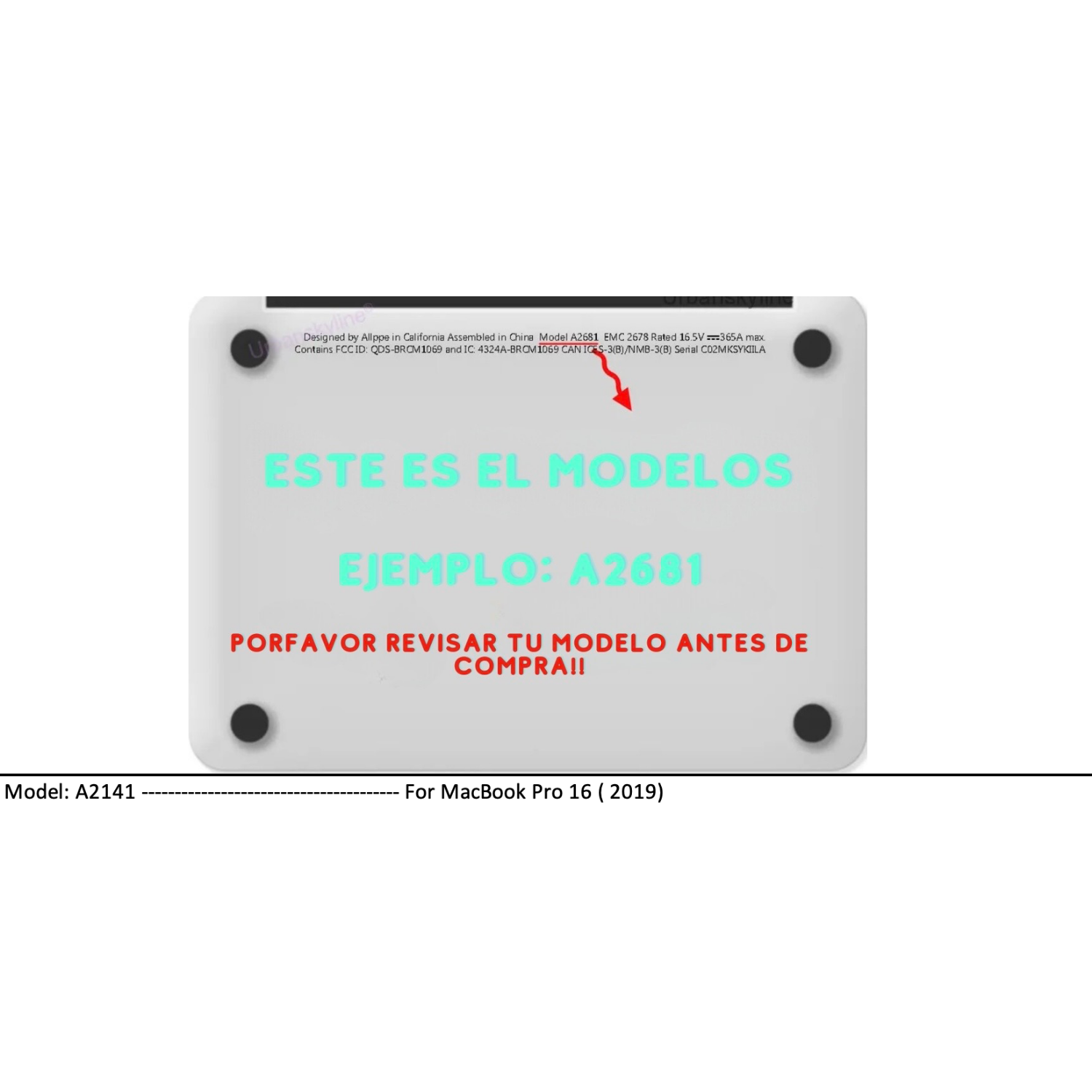 Carcasa Macbook Matte Pro 16 A2141-1