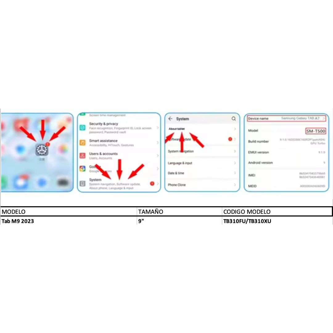 Fundas Con Teclado + Mouse Para Lenovo Tab M9 2023-1