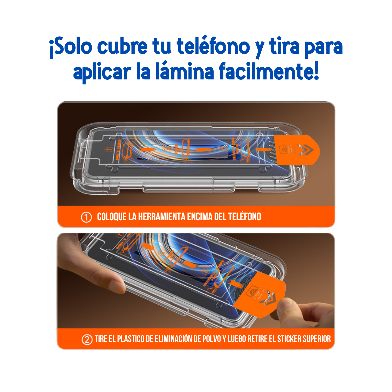 Lamina De Vidrio Para Iphone 17Pro Con Instalador-2