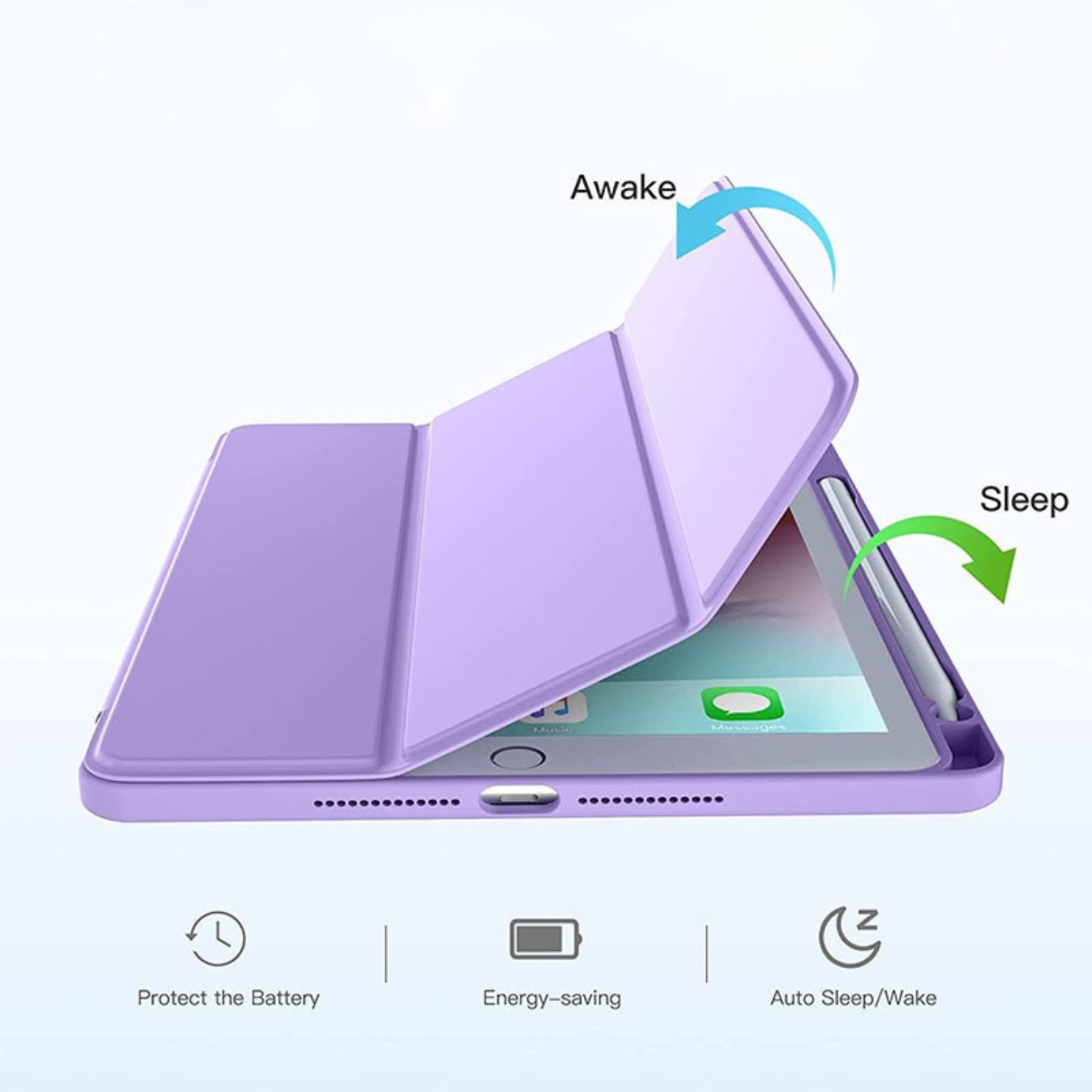 Funda Para iPad Pro 11 M4 - M5 Smart Cover Clear  -3