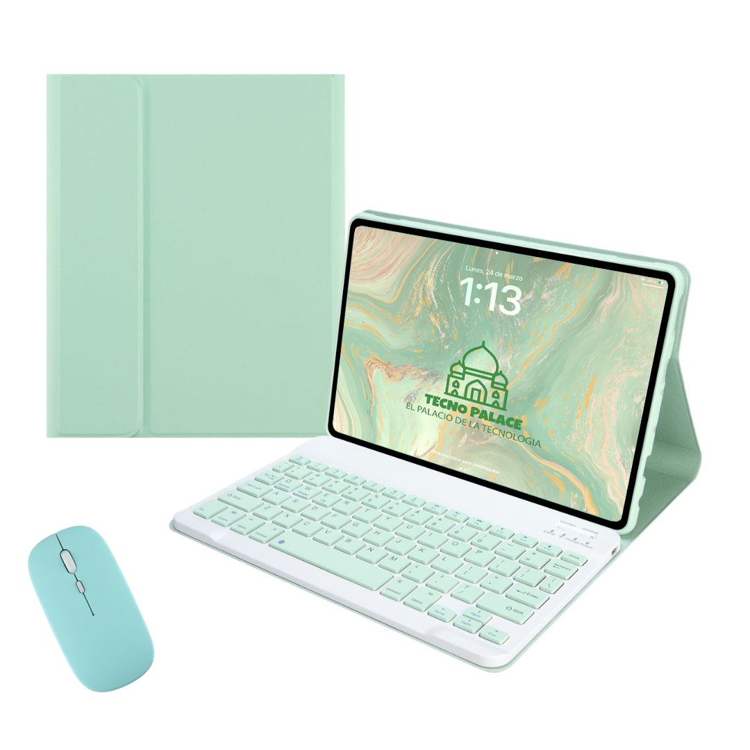 Funda Con Teclado + Mouse Para Xiaomi Pad 7 Pro - 11" Pulg-0