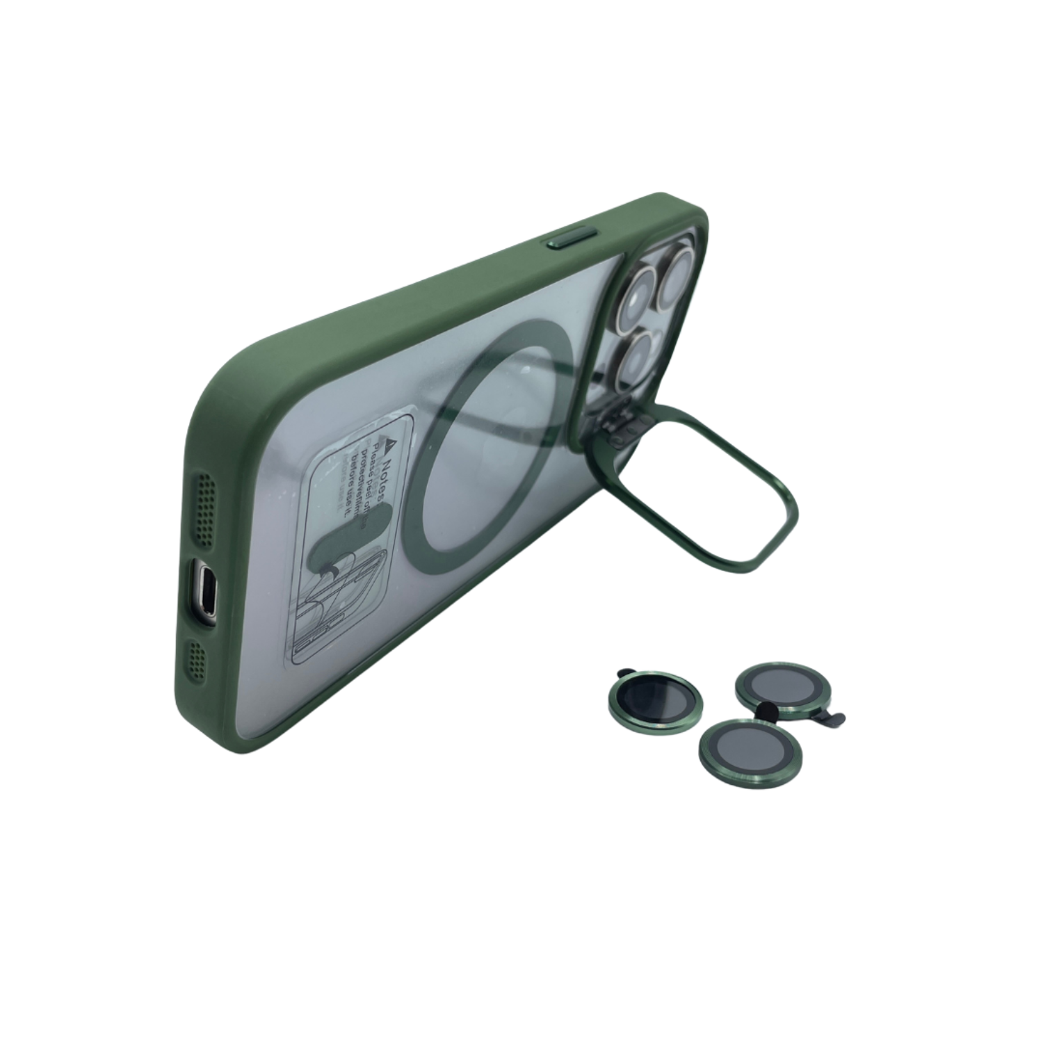 Carcasas Para iPhone 15 ProMax Magsafe Y Protector-2