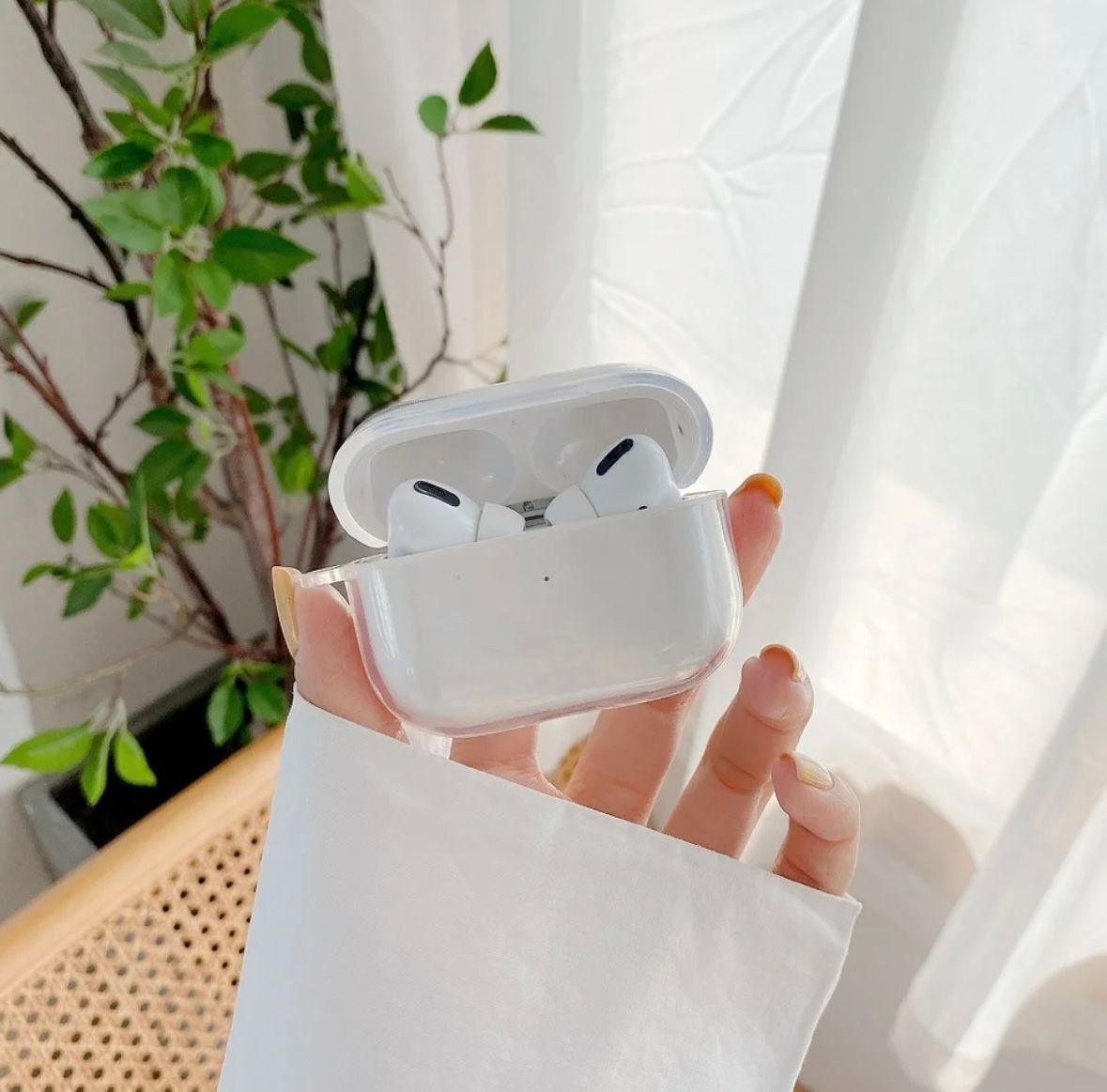 Fundas AirPods 3 Gen Transparentes + Gancho-2