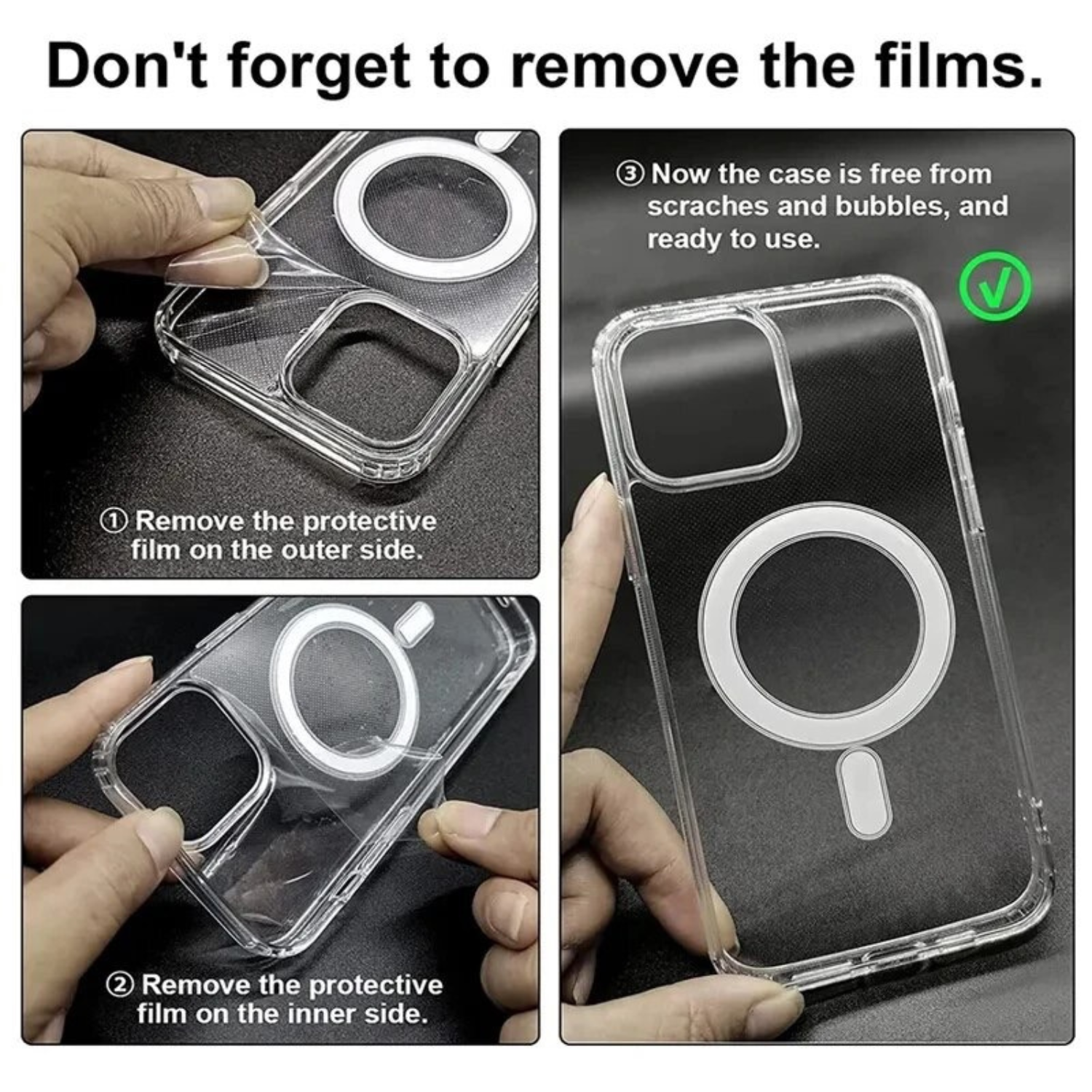 Carcasa Para Iphone 17 Air Clear Magsafe-2