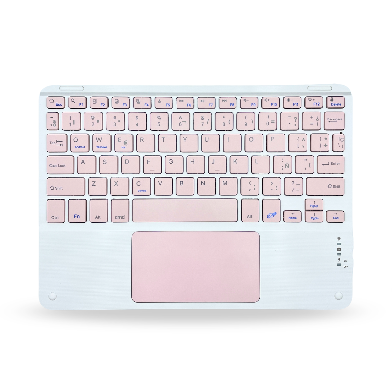 Teclado Con TouchPad Para iPad, Tablet, Tv 7" Pulgadas-0