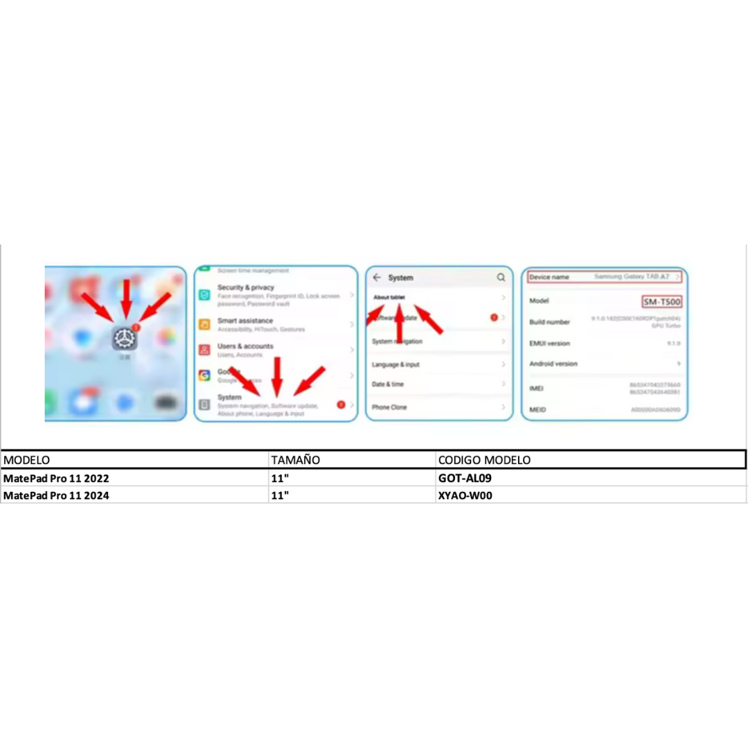 Funda Huawei Tab MatePad Pro 11" 2022/2024 Smart Cover Clear-2