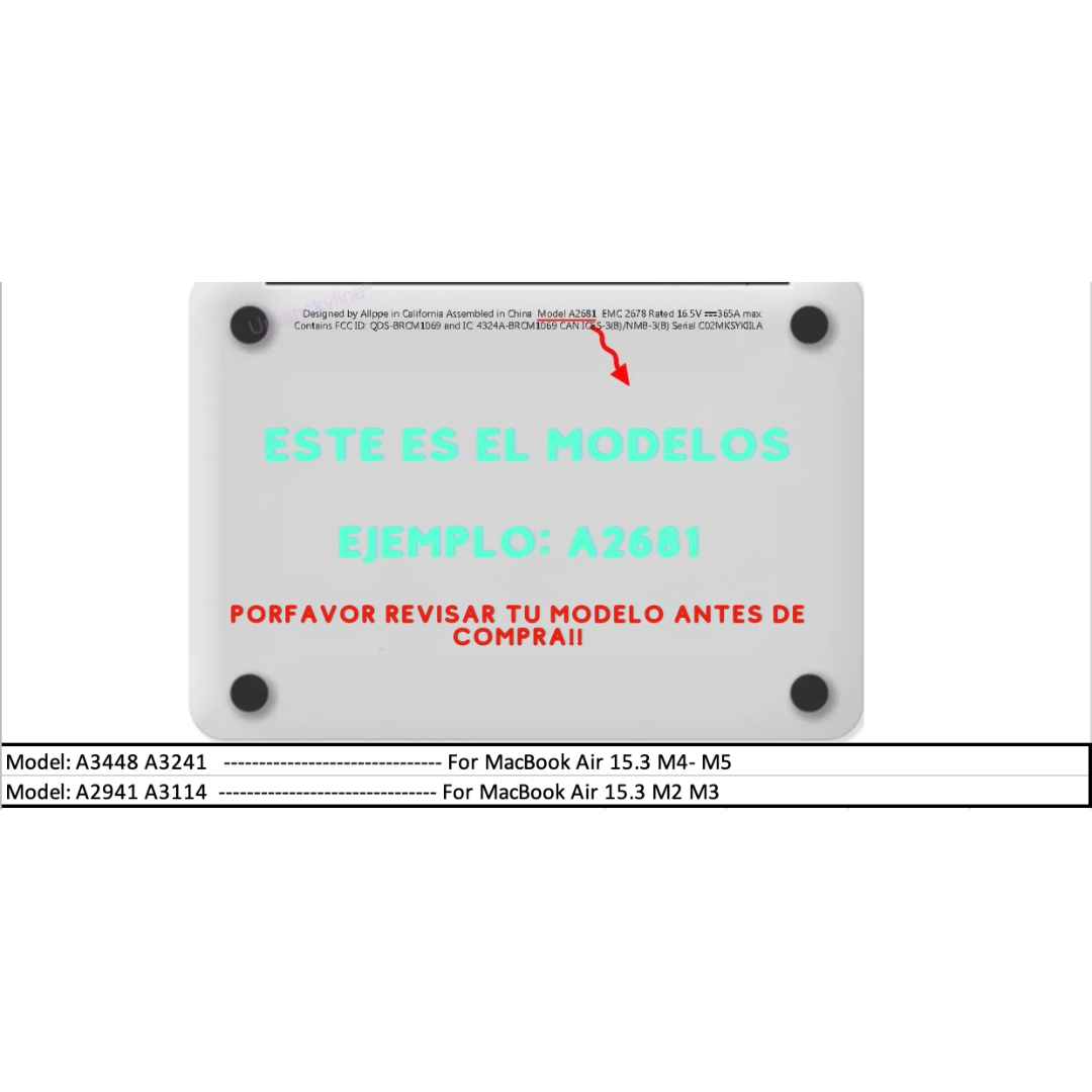 Lámina Pantalla Macbook Air 15.3 M2/3/4/5-1