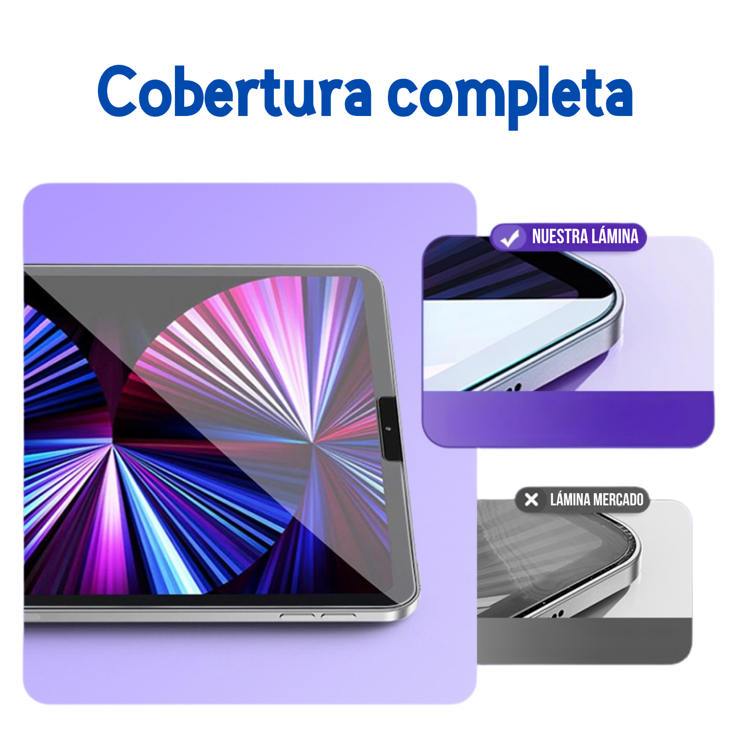 Lamina Para iPad Pro 11 M4-M5 Vidrio Con Instalador-5