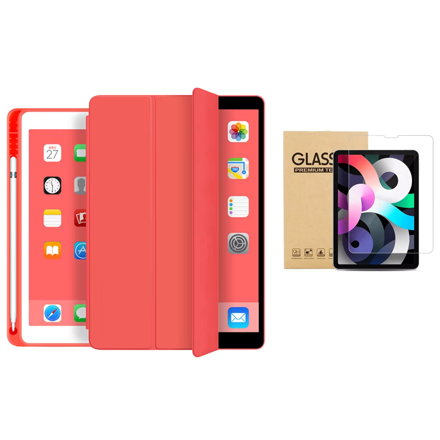 Funda + Lamina Vidrio iPad 10 Gen/11 Gen (A16)-0