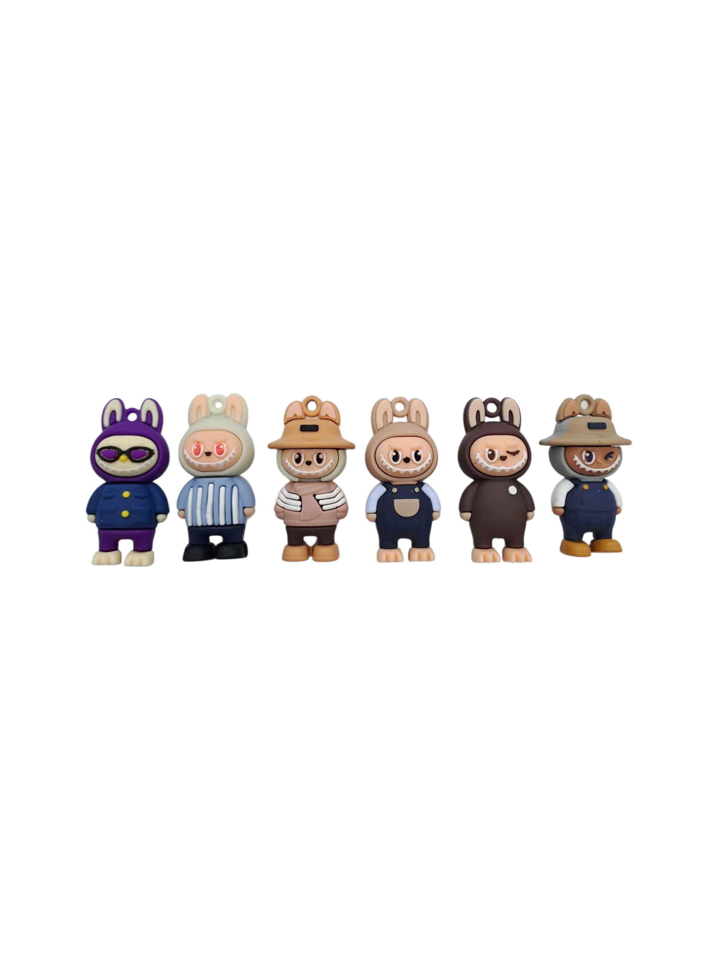 Set 6 Figuras Coleccionables Labubu Juguetes Tendencia-1