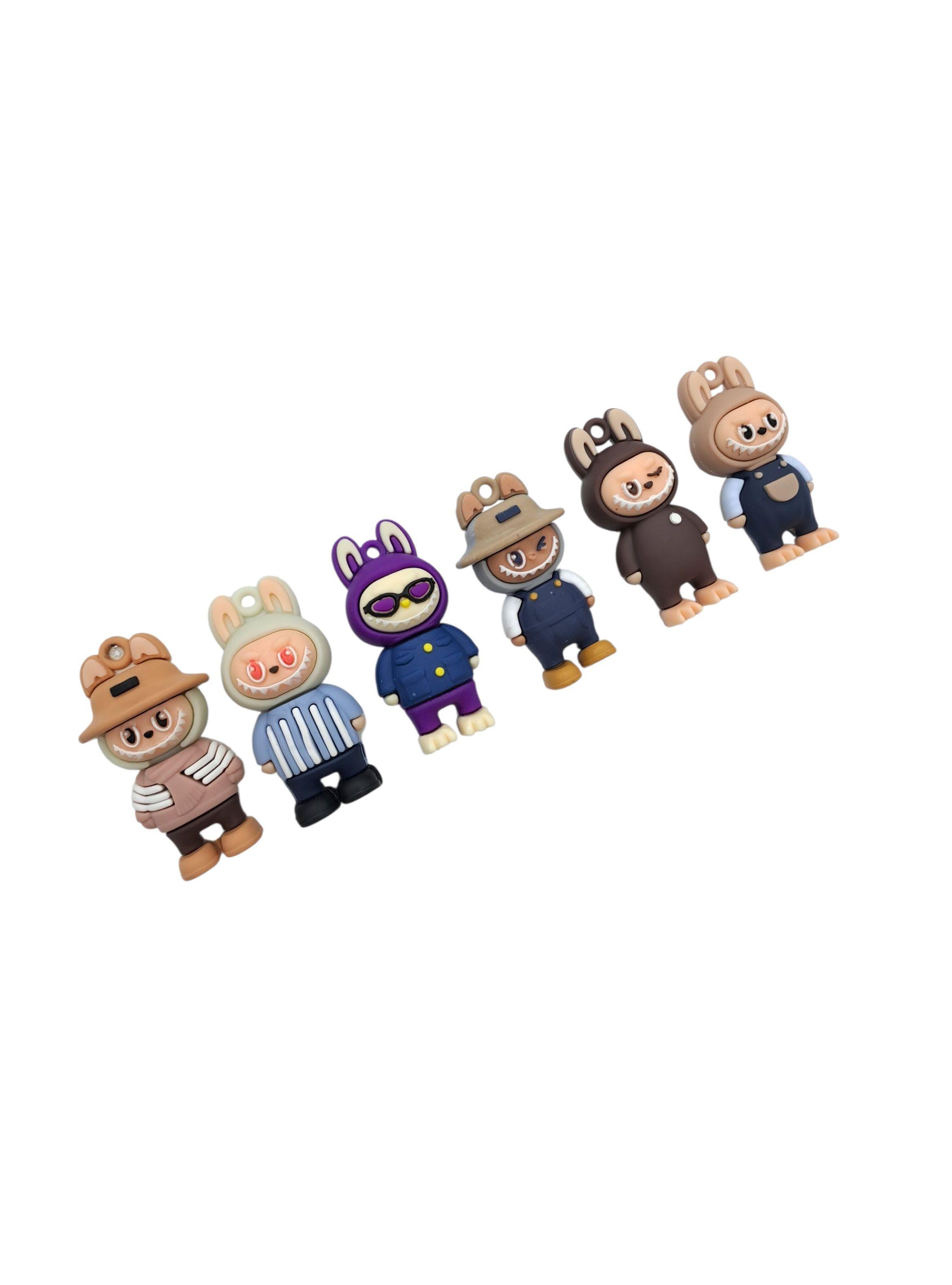 Set 6 Figuras Coleccionables Labubu Juguetes Tendencia-2