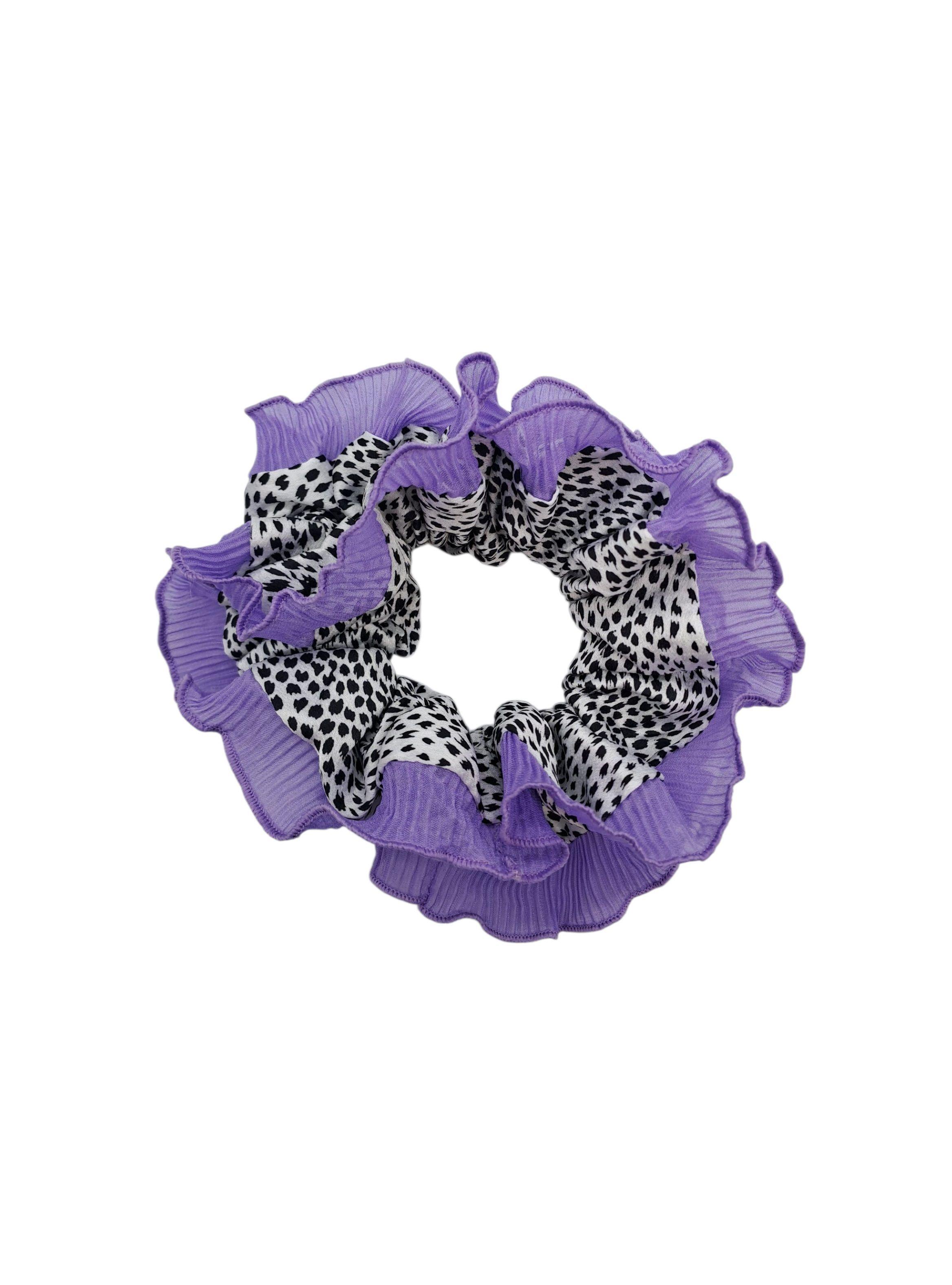 SCRUNCHIE XL RUMBA DOBLE COLET COLOR MORADO -1
