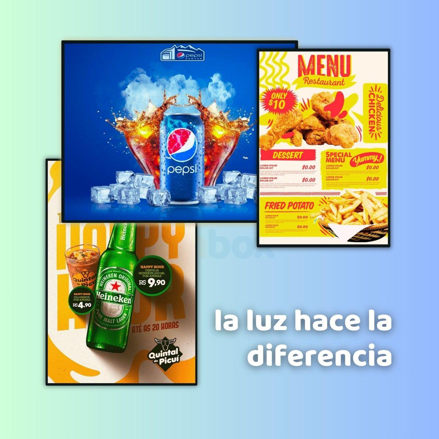 Caja de luz Led panel publicitario 43x60cm-2