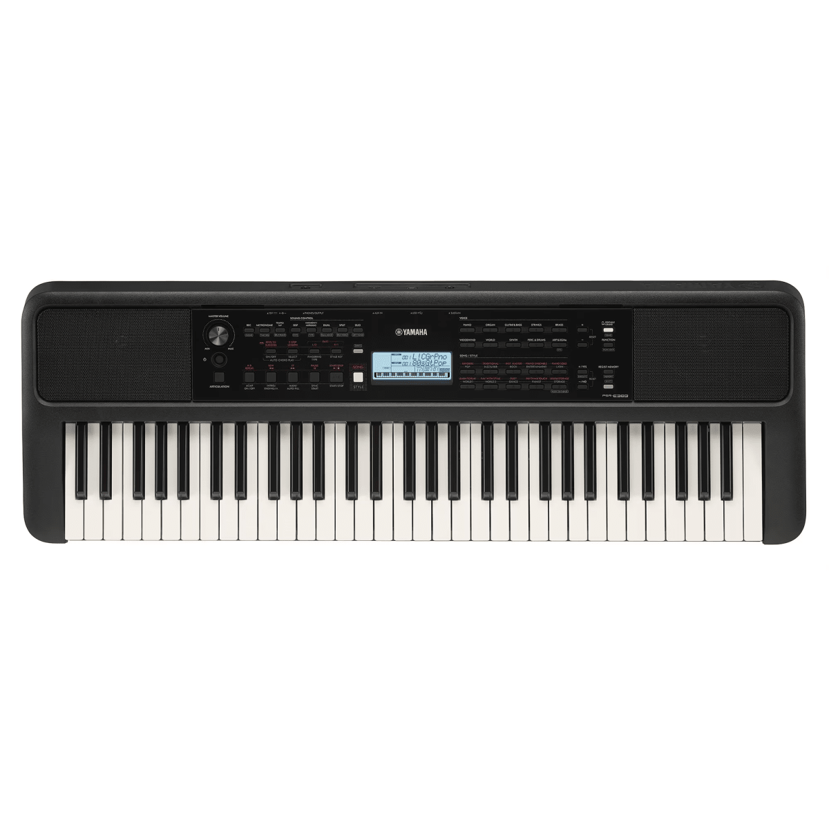 Teclado Portatil de 61 Teclas Yamaha PSRE383 + Transformador Original.-2