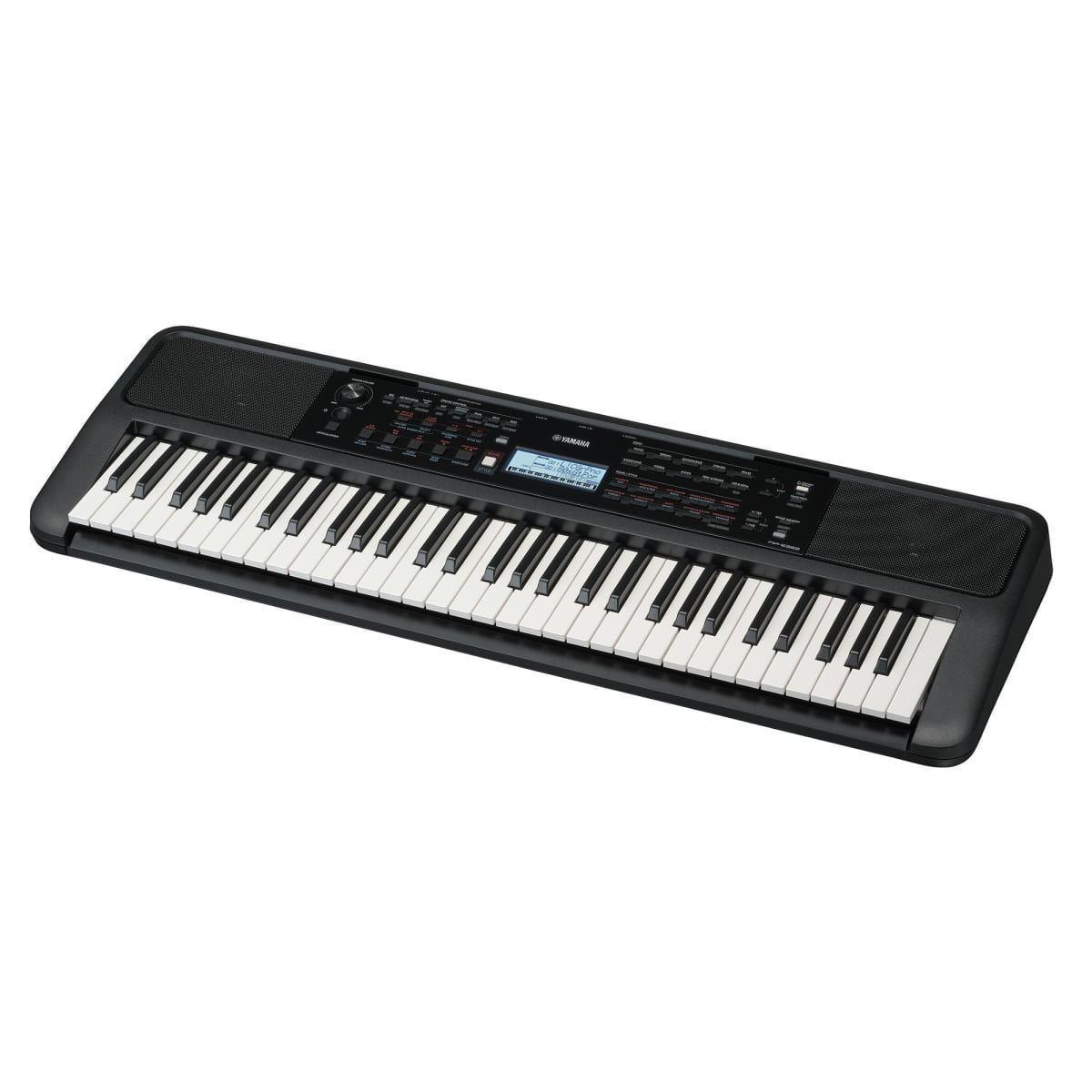 Teclado Yamaha PSR-E383. Incluye adaptador y atril de partituras original de la marca. -3