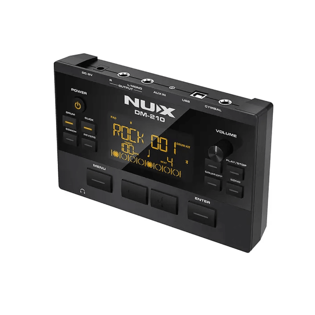 Batería Electrónica NUX DM-210 | Kit Completo con Pads Mesh, Módulo Avanzado y Conectividad USB-MIDI-4