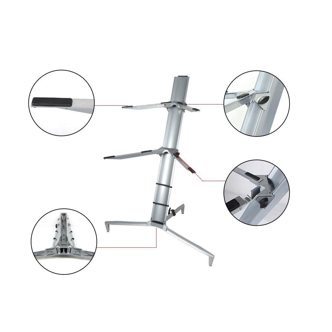 Atril Para Teclado Doble Hebikuo Z802-3