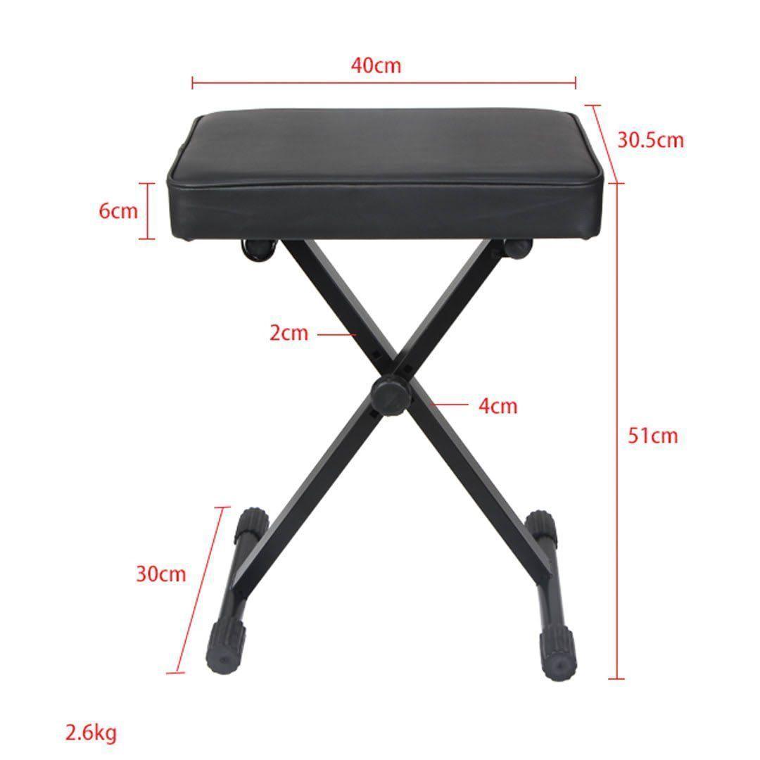 Atril Teclado + Banqueta Hebikuo Q1XQ90B | OutletMusic.cl-1
