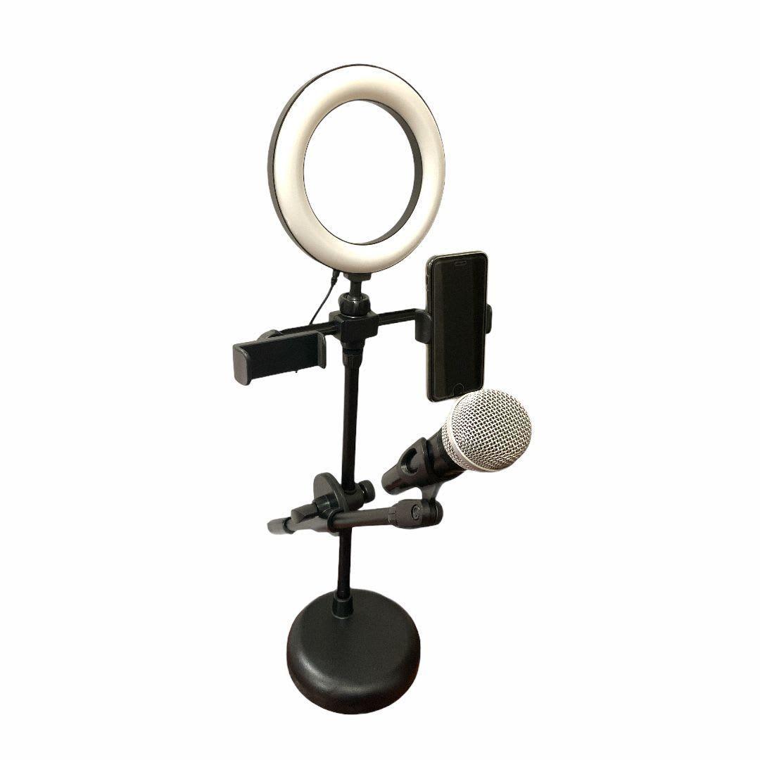 Aro Led para 2 Smarthphone y Micrófono USB R123 | OutletMusic.cl-1