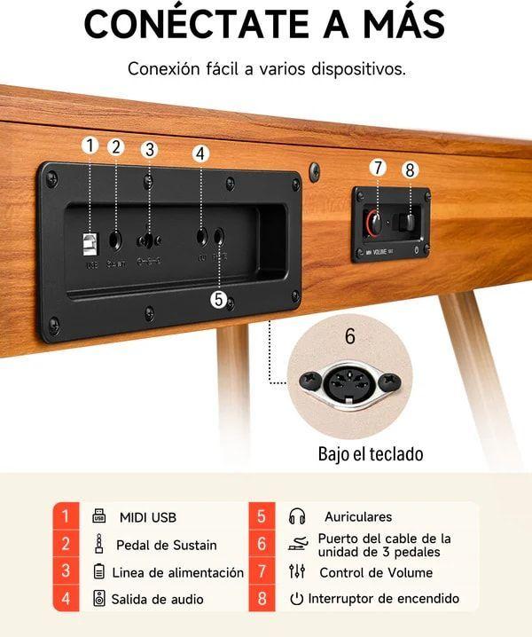 Piano Digital Donner DDP80 Made in Mexico-2