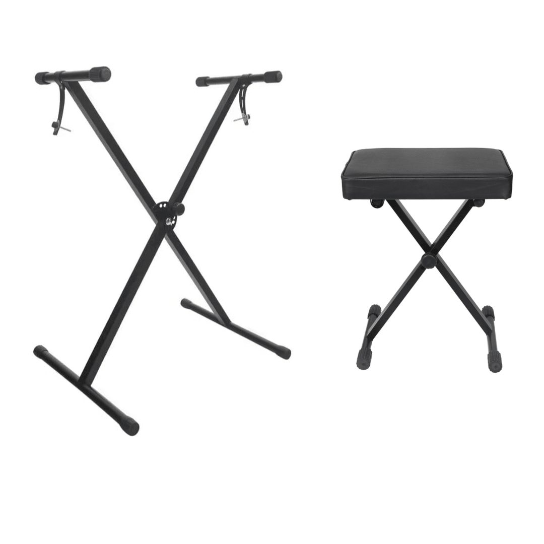Set Teclado Yamaha PSR-E283 con Adaptador de Voltaje + Atril plegable + banqueta-5