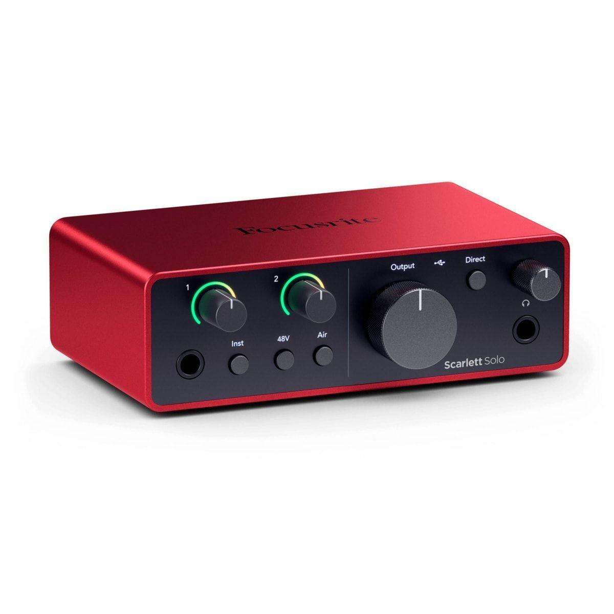 Pack de grabación Focusrite Scarlett Solo Studio Pack 4ta Gen-2