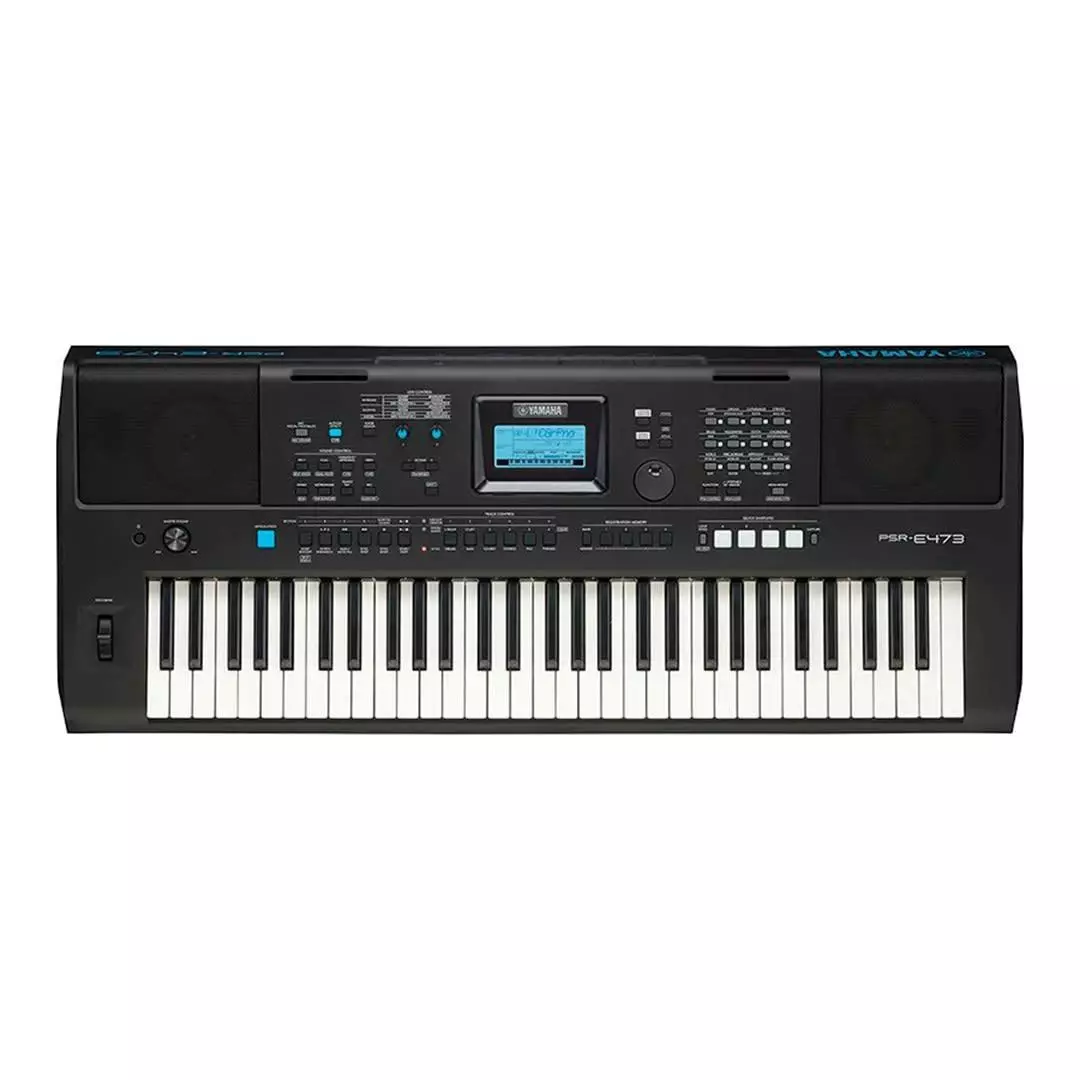 Teclado Digital Yamaha® PSR-E473 + Transformador-0