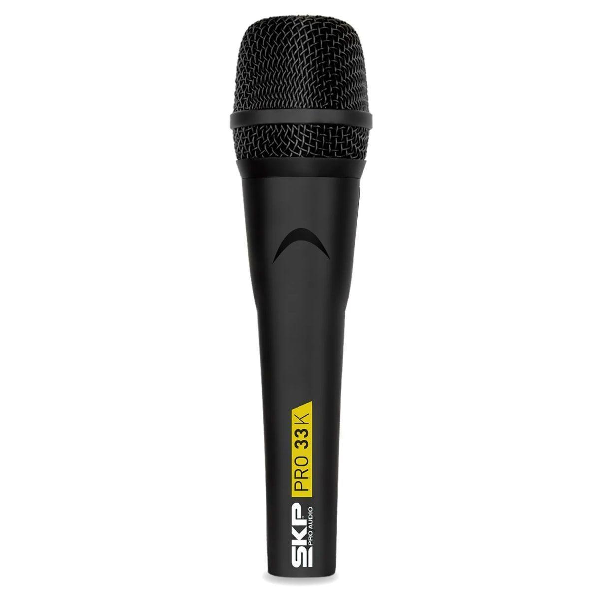 Set de 3 micrófonos dinámicos SKP Pro 33K. Incluye Maleta de Transporte. -7