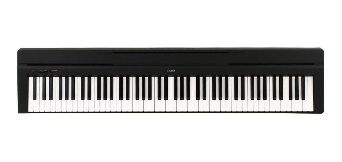 Piano Digital Yamaha P45 + Pedal de Sustain, Atril y Adaptador de Voltaje | 88 Teclas Contrapesadas-5
