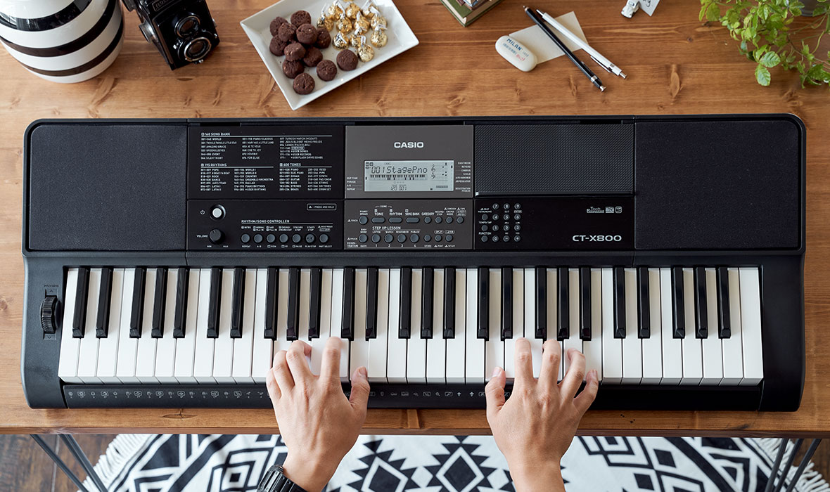 Teclado de 61 Teclas Casio CTX800 + Transformador Original-2