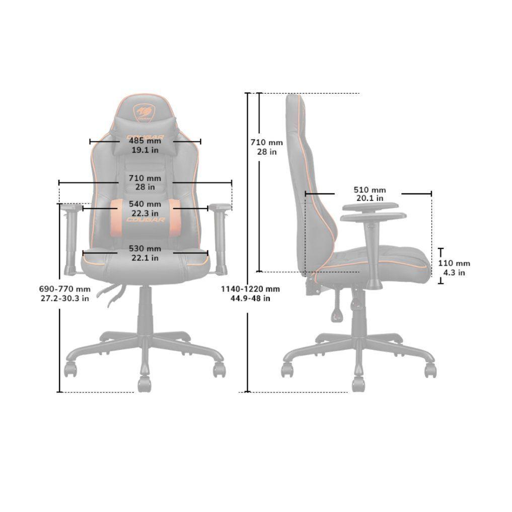 Silla Gamer - Cougar Fusion S - Black - Soporte Máx. 120 Kg-5