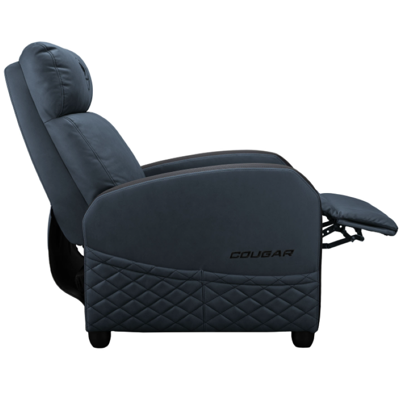 Sofa Gamer - Cougar RANGER ELITE - Soporta Máx. 135 kg - reclinado 160° - Bolsillo lateral - Blue-4