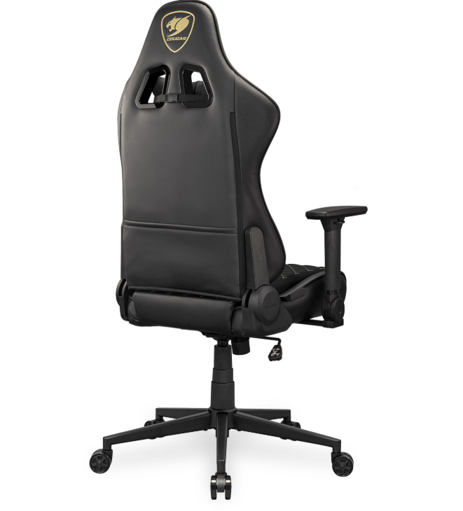 Silla Gamer Cougar Armor One V2 Gold F Soporte M x 120 kg Reposabrazos 4D Reclinable 155-4