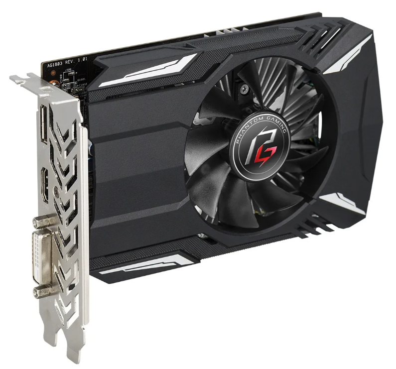 Tarjeta de Video AsRock Phantom Gaming AMD Radeon RX550 2G 2 GB GDDR5 64 bits PCIe 3 0-3