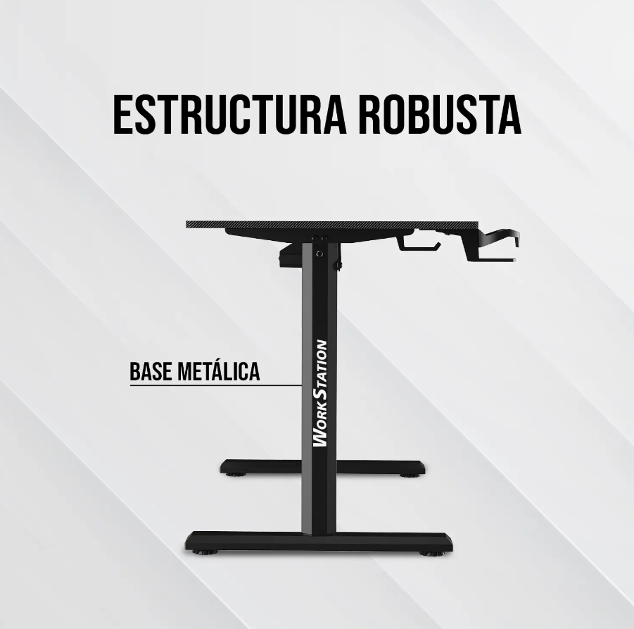 Escritorio Gamer Fantech WorkStation WS311 White Edition Elevacion Motorizada 73 118 cm-7