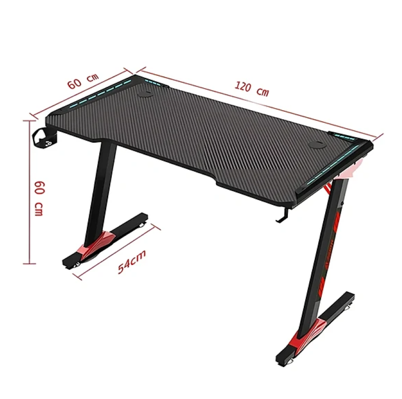 Escritorio Gamer GTC GTA 002 Con Iluminaci n Led Apoya vaso Gancho auriculares-4