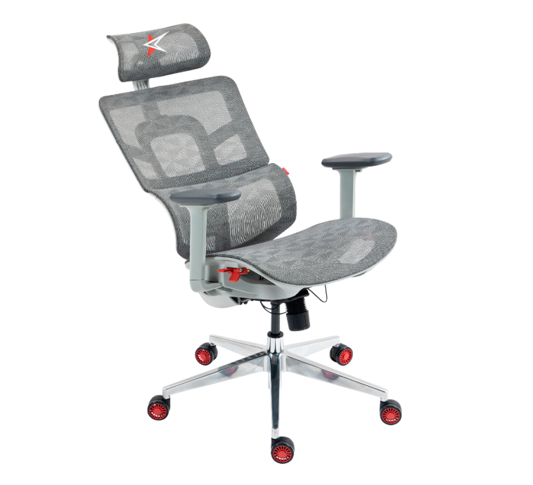 Silla Ergon mica DRAGSTER M3 TriMesh Soporte m x 180 kg Apoya Brazos 4D Gris-2